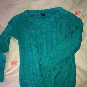 Teal sweater